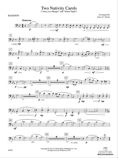 Two Nativity Carols: Bassoon