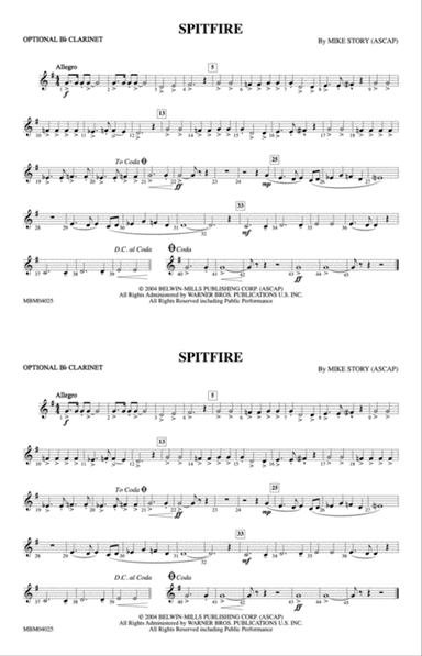 Spitfire: Optional Bb Clarinet