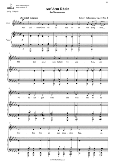 Auf dem Rhein, Op. 51 No. 4 (D-flat Major)