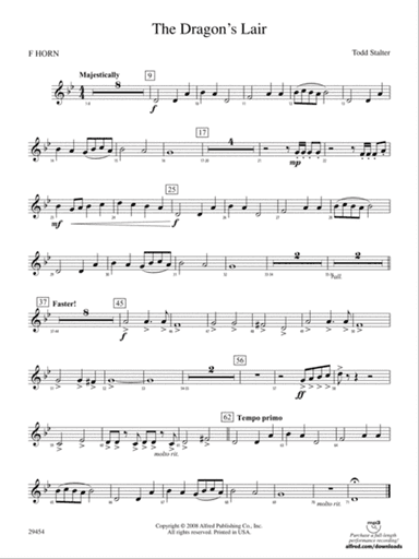 The Dragon's Lair: 1st F Horn