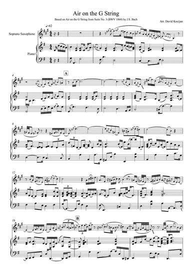 Air on the G String (soprano sax & piano)