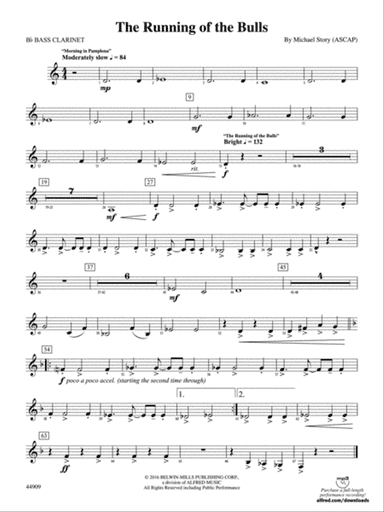The Running of the Bulls: B-flat Bass Clarinet