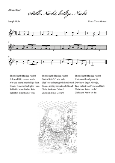 Stille Nacht (Holy Night) - Akkordeon