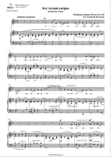 Ave verum corpus, K. 618 (B-flat Major)