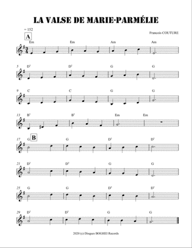 LA VALSE DE MARIE-PARMÉLIE