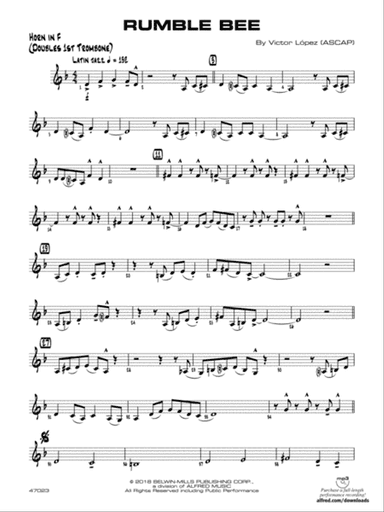 Rumble Bee: 1st F Horn