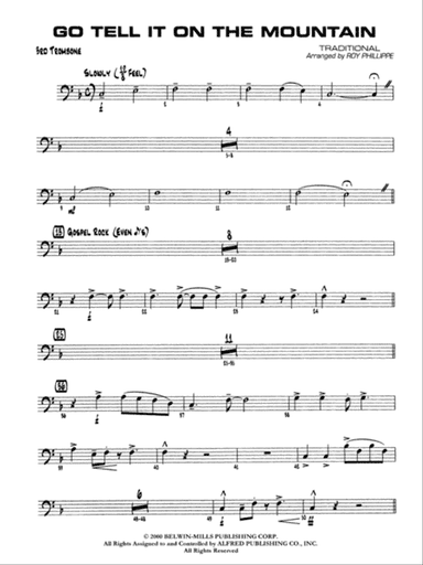 Go Tell It on the Mountain: 3rd Trombone