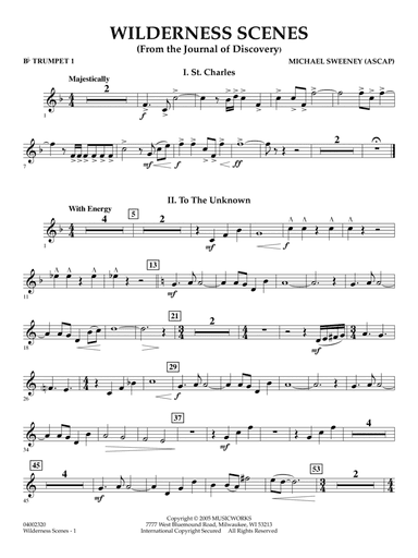 Wilderness Scenes (from The Journal Of Discovery) - Bb Trumpet 1