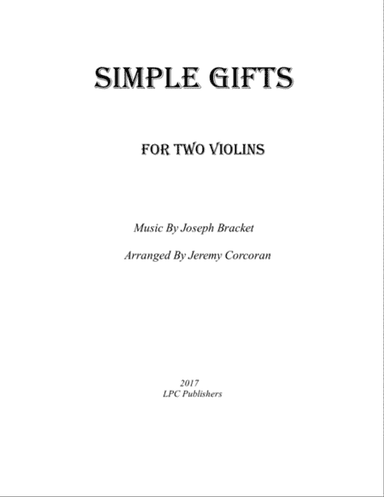 Simple Gifts for Two Violins