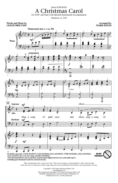 A Christmas Carol (from Scrooge) (arr. Mark Hayes)