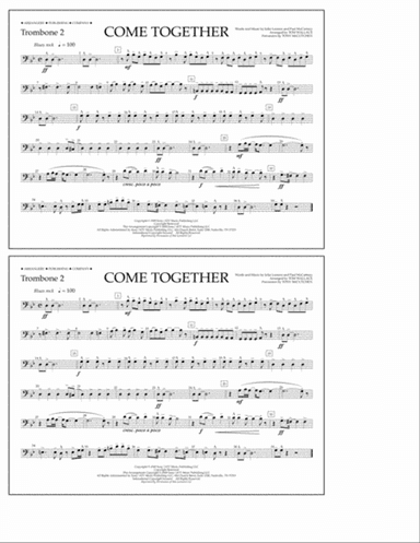 Come Together (arr. Tom Wallace) - Trombone 2