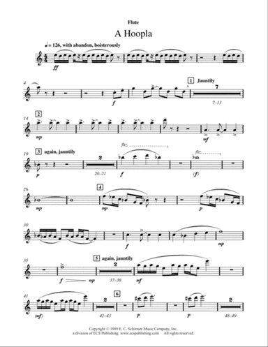 A Hoopla from The Settling Years (Downloadable Instrumental Parts)