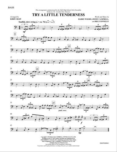 Try a Little Tenderness: String Bass