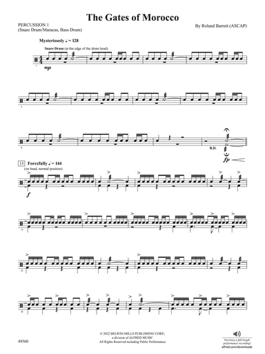 The Gates of Morocco: 1st Percussion