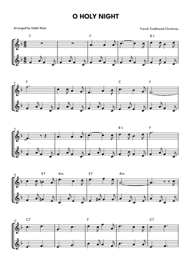 O Holly Night - Flute Duet