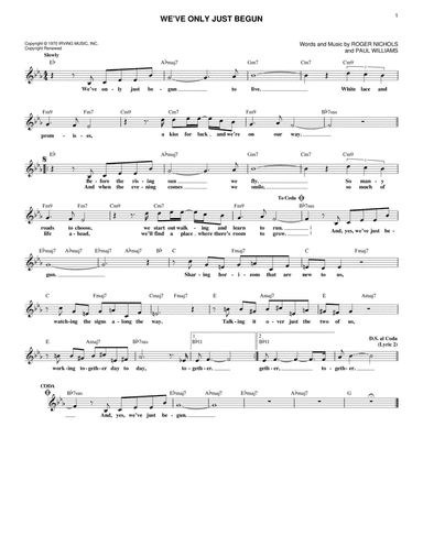 We've Only Just Begun