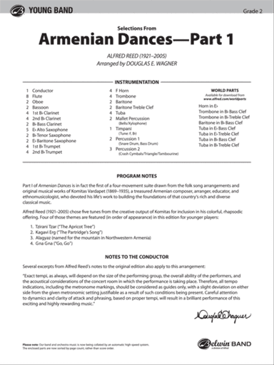 Armenian Dances, Part 1, Selections from: Score