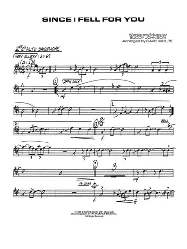 Since I Fell for You: 2nd E-flat Alto Saxophone
