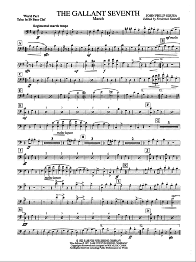 The Gallant Seventh: (wp) B-flat Tuba B.C.