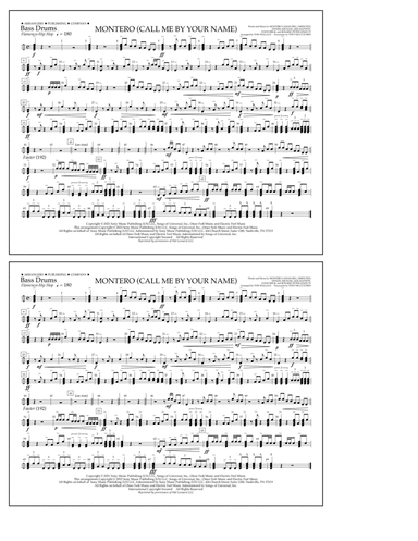 Montero (Call Me By Your Name) (arr. Tom Wallace) - Bass Drums