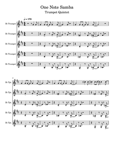 One Note Samba (samba De Uma Nota So)
