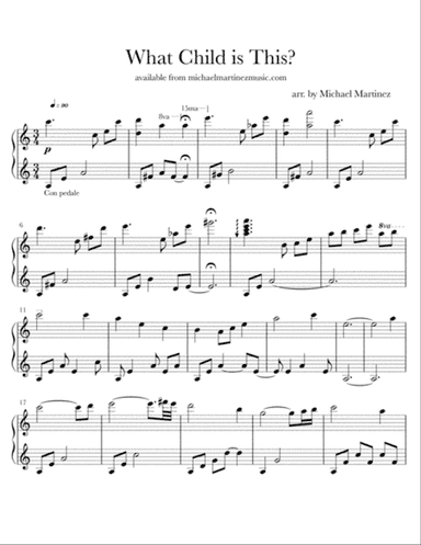 What Child is This - Piano Solo