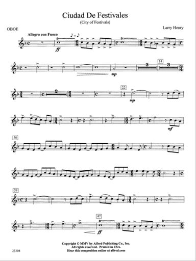 Ciudad de Festivales: Oboe