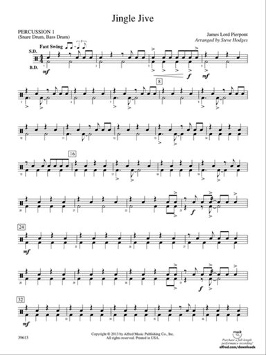 Jingle Jive: 1st Percussion