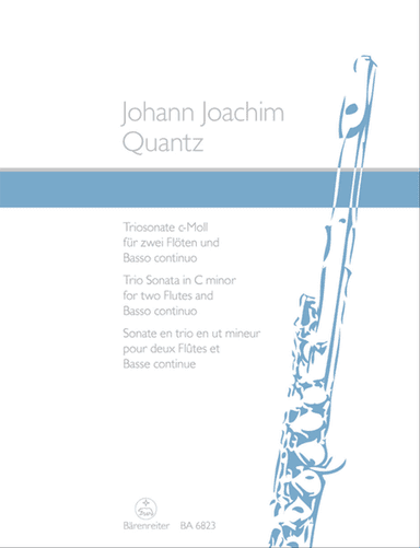 Sonate en trio en ut mineur for two Flutes and Basso continuo c minor
