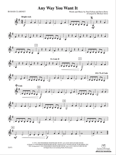 Any Way You Want It: B-flat Bass Clarinet