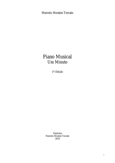 Piano Musical: Um Minuto