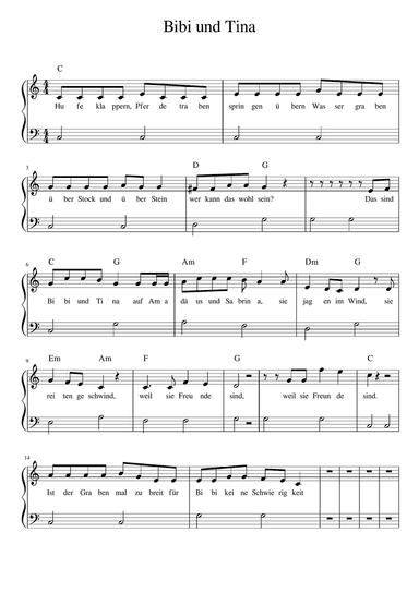 Bibi & Tina - Der Film Scoremusik