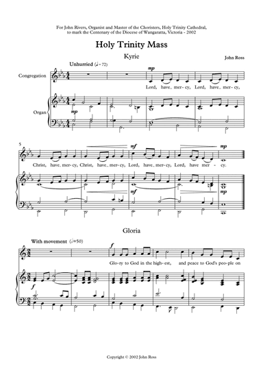 Holy Trinity Mass (Congregation, Organ)