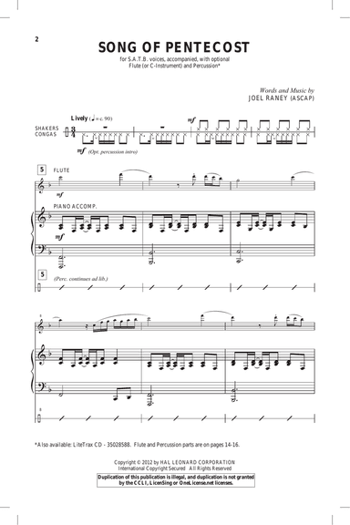Song Of Pentecost