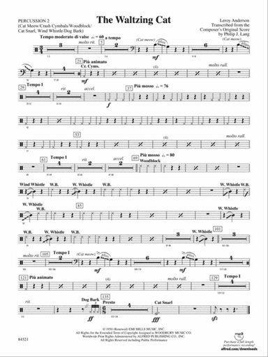 The Waltzing Cat: 2nd Percussion