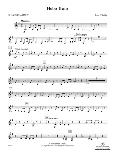 Hobo Train: B-flat Bass Clarinet
