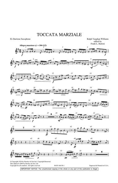 Toccata Marziale - Eb Baritone Sax