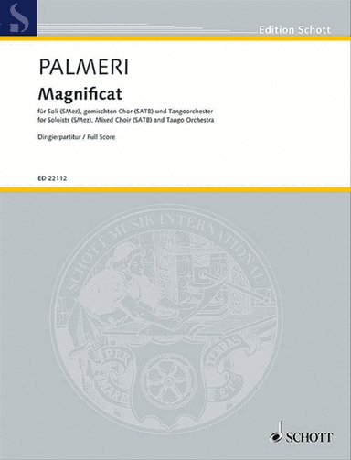 Magnificat Full Score With Soloists, Satb, Latin Orch