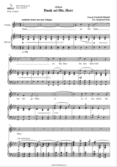 Dank sei Dir, Herr (A-flat Major)
