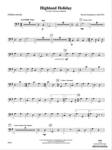 Highland Holiday: String Bass