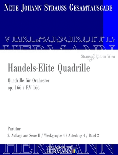 Handels-Elite Quadrille Op. 166 RV 166