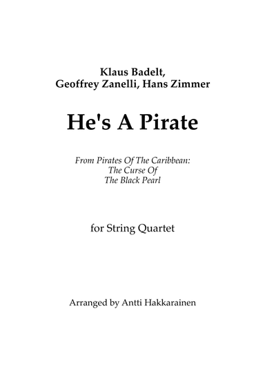 He's A Pirate