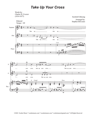 Take Up Your Cross (2-part choir - (SA)