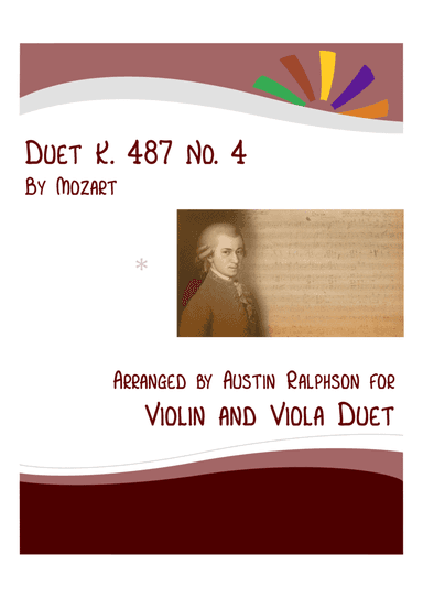 Mozart K. 487 No. 4 - violin and viola duet