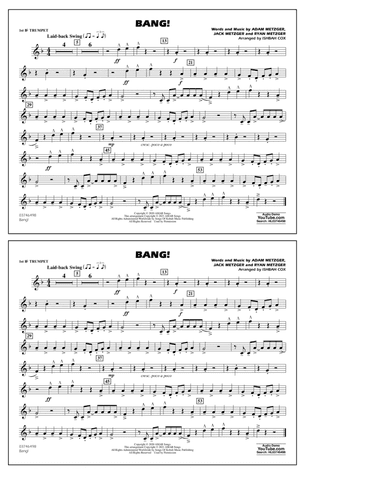Bang! (arr. Ishbah Cox) - 1st Bb Trumpet
