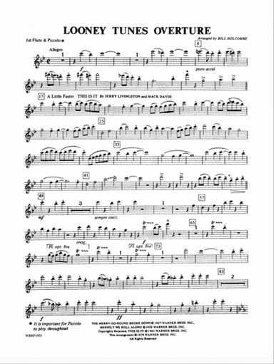 Looney Tunes Overture: Flute