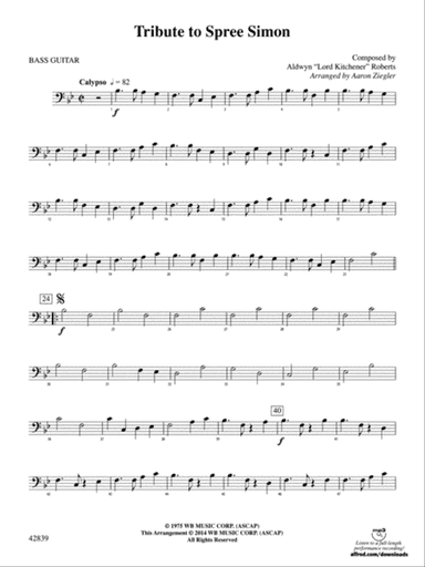 Tribute to Spree Simon: Electric Bass