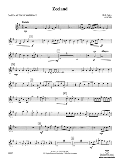 Zeeland: 2nd E-flat Alto Saxophone