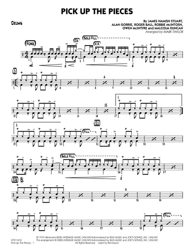 Pick up the Pieces - Drums