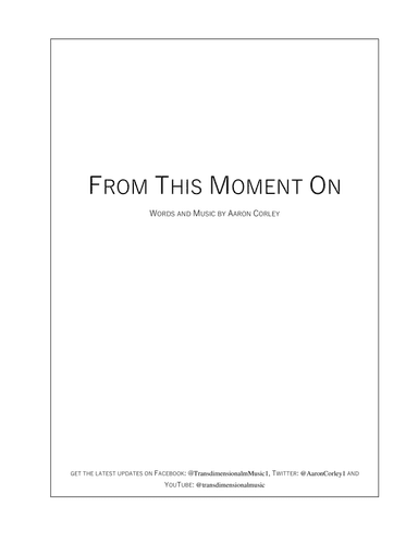 From This Moment On